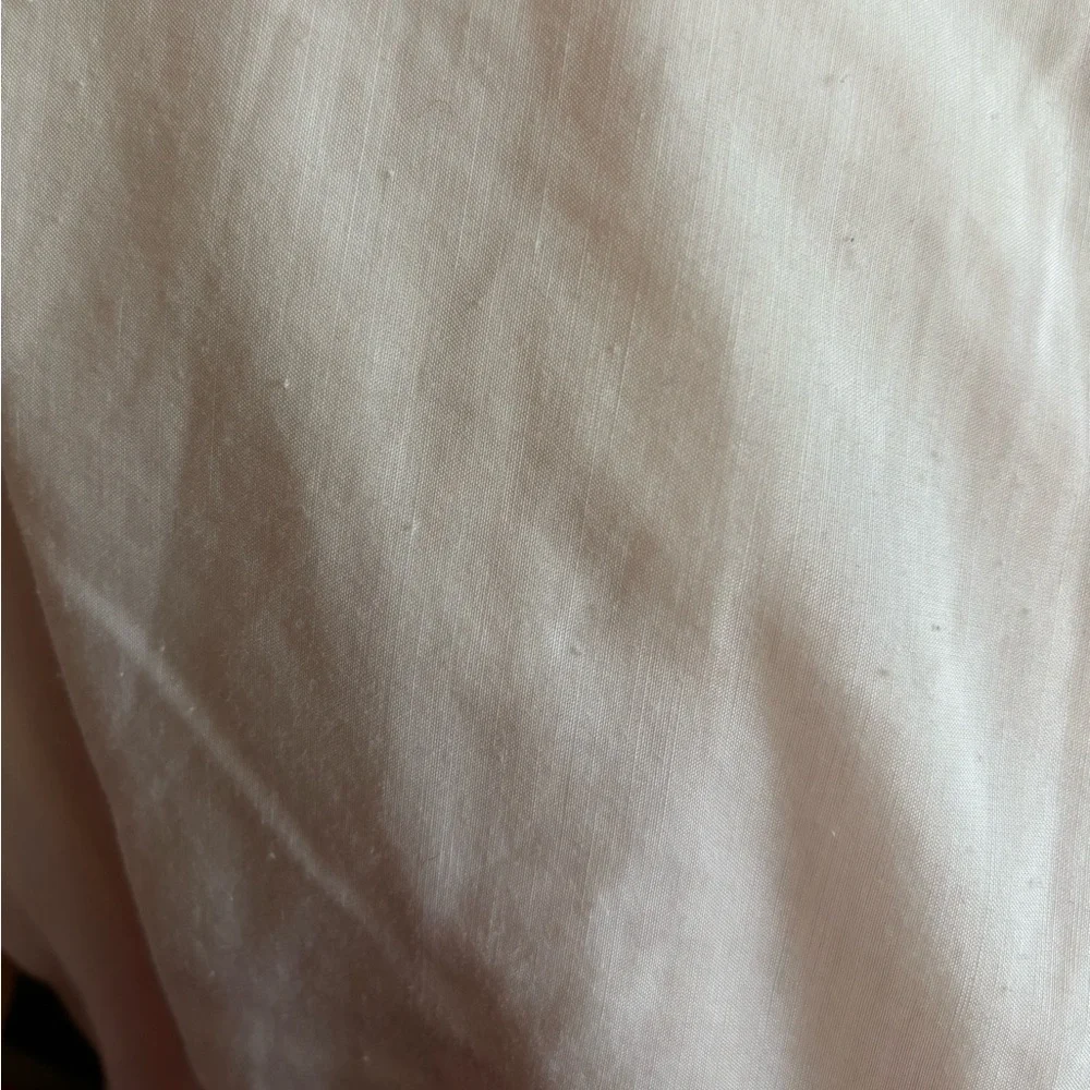 Vintage 70s Pink Cottagecore Lace Trim Shift Night Gown M - Picture 6 of 6